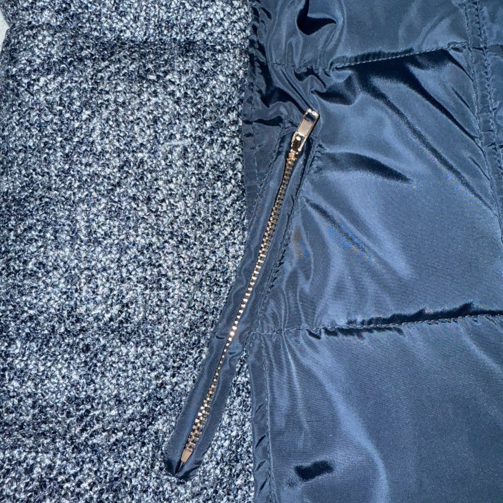 Ci Sono navy Quilted Vest with Gold Buttons - Picture 6 of 9